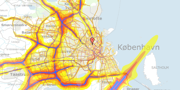 Trafikstøjkort på Nørrebrogade 104A, st. , 2200 København N