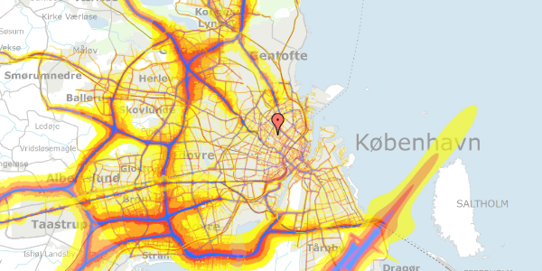 Trafikstøjkort på Nørrebrogade 108, st. tv, 2200 København N