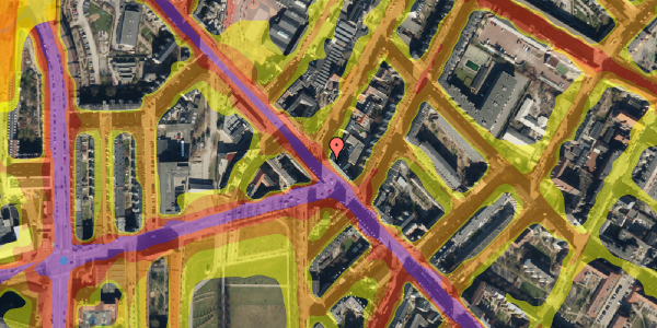 Trafikstøjkort på Nørrebrogade 194, st. , 2200 København N