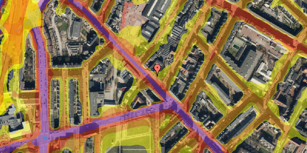 Trafikstøjkort på Nørrebrogade 200, st. 3, 2200 København N