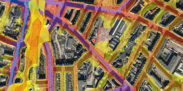 Trafikstøjkort på Nørrebrogade 216, 1. th, 2200 København N