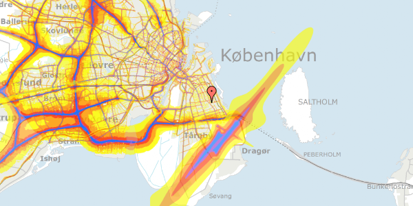 Trafikstøjkort på Olymposvej 6, 2. th, 2300 København S