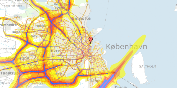 Trafikstøjkort på Oslo Plads 12, kl. , 2100 København Ø