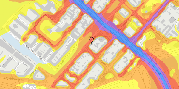 Trafikstøjkort på Overgaden Oven Vandet 32B, st. , 1415 København K