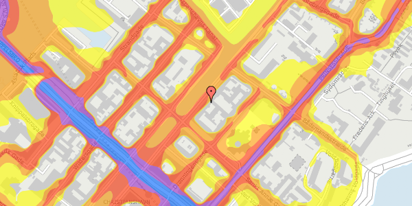 Trafikstøjkort på Overgaden Oven Vandet 48A, st. th, 1415 København K