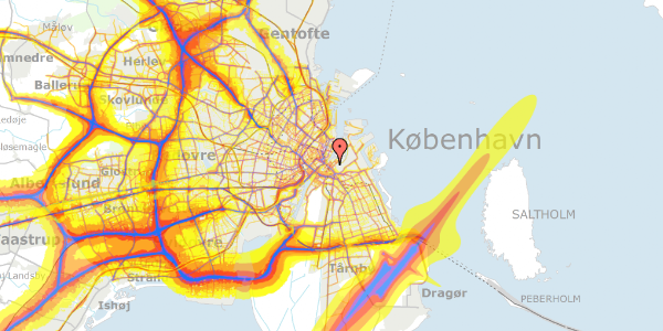 Trafikstøjkort på Overgaden Oven Vandet 48C, st. , 1415 København K