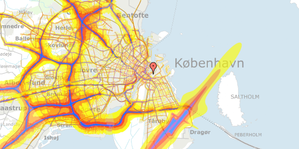 Trafikstøjkort på Overgaden Oven Vandet 50A, st. th, 1415 København K