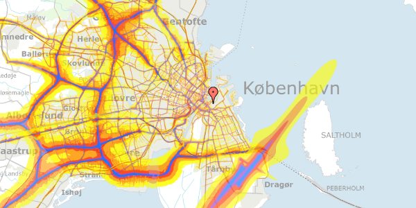 Trafikstøjkort på Overgaden Oven Vandet 50, st. , 1415 København K