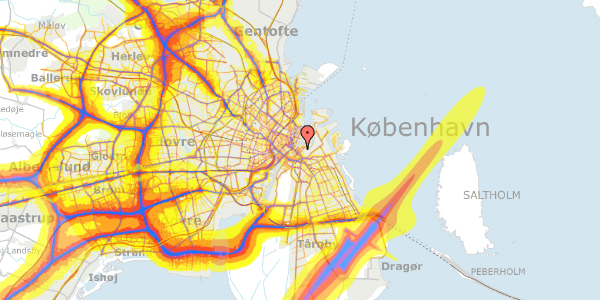 Trafikstøjkort på Overgaden Oven Vandet 52, st. th, 1415 København K