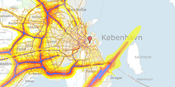 Trafikstøjkort på Overgaden Oven Vandet 66, st. , 1415 København K