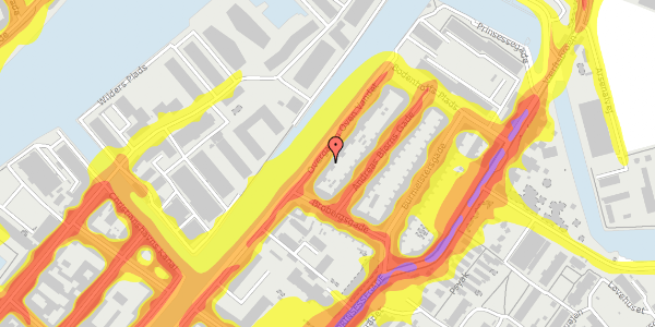 Trafikstøjkort på Overgaden Oven Vandet 94, st. th, 1415 København K