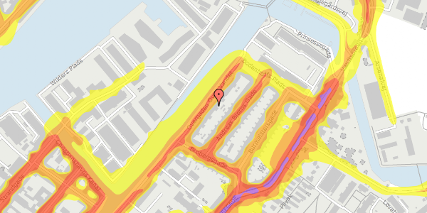 Trafikstøjkort på Overgaden Oven Vandet 98, st. th, 1415 København K