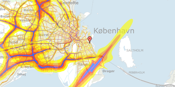 Trafikstøjkort på Palermovej 8, 2300 København S