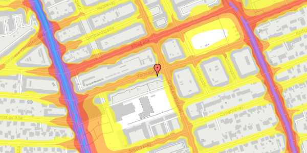 Trafikstøjkort på Parmagade 32, 4. th, 2300 København S