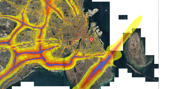 Trafikstøjkort på Peder Lykkes Vej 67R, 1. , 2300 København S