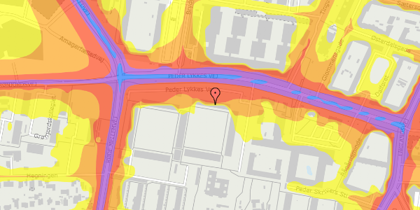 Trafikstøjkort på Peder Lykkes Vej 85, st. 106, 2300 København S