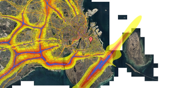 Trafikstøjkort på Peder Lykkes Vej 93, 3. mf, 2300 København S