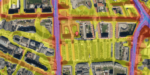 Trafikstøjkort på Perlestikkervej 2, 3. tv, 2400 København NV