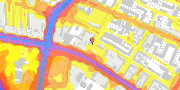 Trafikstøjkort på Peter Ipsens Allé 3, st. 35, 2400 København NV