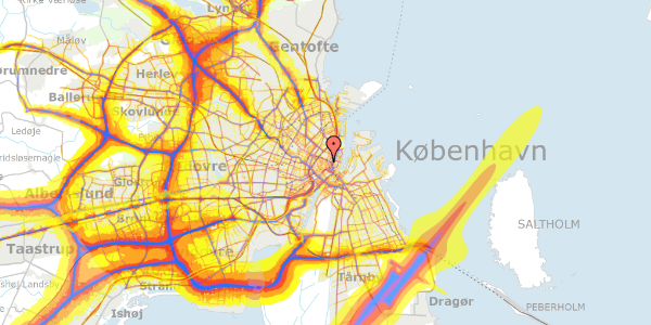 Trafikstøjkort på Pilestræde 52D, 1. , 1112 København K