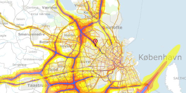 Trafikstøjkort på Pilesvinget 31, 2700 Brønshøj