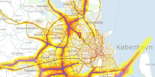 Trafikstøjkort på Pilesvinget 51, 2700 Brønshøj