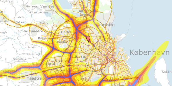 Trafikstøjkort på Pilesvinget 63, 2700 Brønshøj