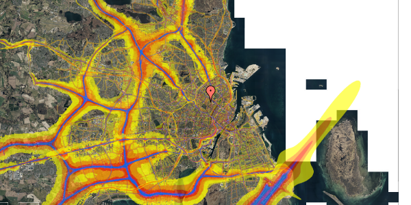 Trafikstøjkort på Prinsesse Charlottes Gade 26A, 3. tv, 2200 København N