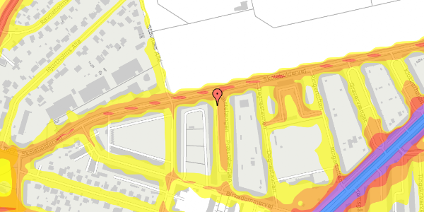 Trafikstøjkort på Præstelængen 27, 4. tv, 2400 København NV