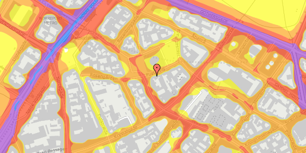 Trafikstøjkort på Pustervig 4, kl. th, 1126 København K