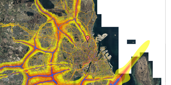 Trafikstøjkort på Ragnhildgade 24, st. , 2100 København Ø