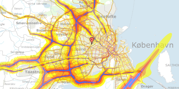 Trafikstøjkort på Randbølvej 44, 2720 Vanløse