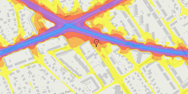 Trafikstøjkort på Randbølvej 69, 2. mf, 2720 Vanløse