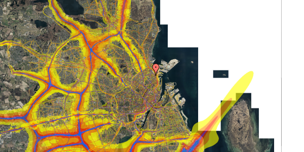 Trafikstøjkort på Randersgade 46, st. th, 2100 København Ø