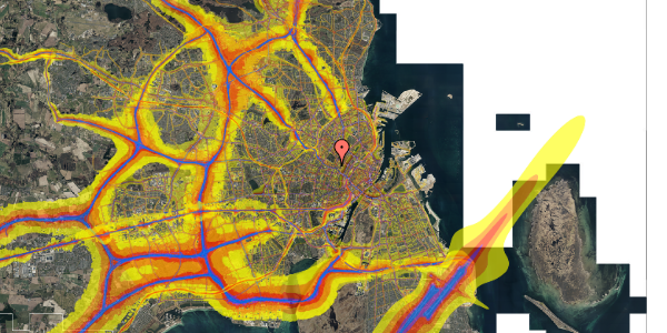 Trafikstøjkort på Rantzausgade 16, 1. , 2200 København N