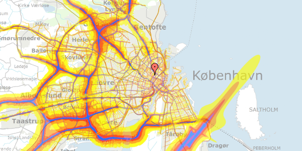 Trafikstøjkort på Ravnsborggade 5A, 5. tv, 2200 København N