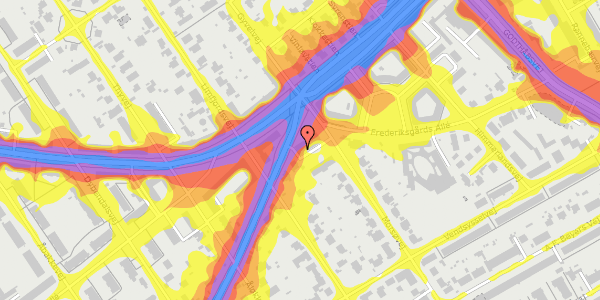 Trafikstøjkort på Rebildvej 3, 1. 2, 2720 Vanløse