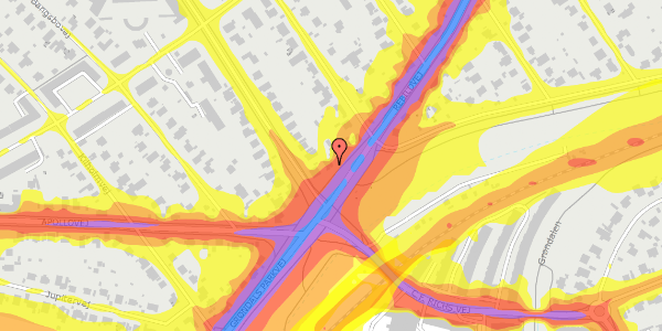 Trafikstøjkort på Rebildvej 30, 2720 Vanløse