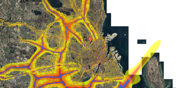 Trafikstøjkort på Rentemestervej 19B, 1. 1, 2400 København NV