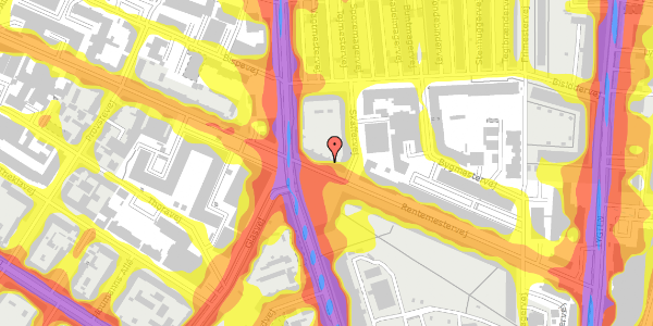 Trafikstøjkort på Rentemestervej 20, st. th, 2400 København NV