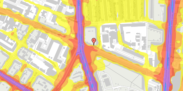 Trafikstøjkort på Rentemestervej 20, 1. tv, 2400 København NV