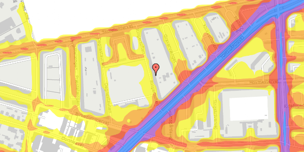 Trafikstøjkort på Ringertoften 14, 2. th, 2400 København NV