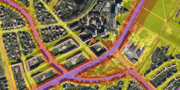 Trafikstøjkort på Ringholmvej 4, 1. th, 2700 Brønshøj