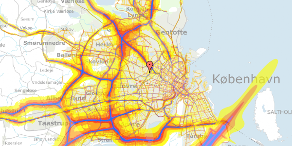 Trafikstøjkort på Ringholmvej 5, st. , 2700 Brønshøj