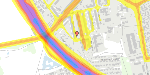 Trafikstøjkort på Rossinisvej 18, st. tv, 2450 København SV