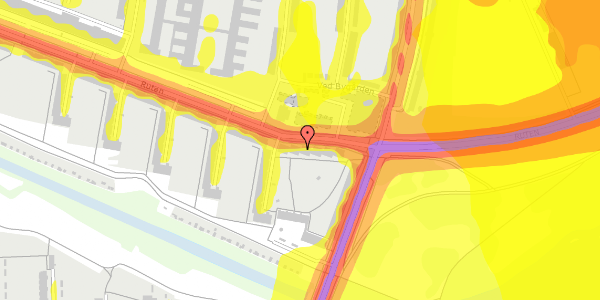 Trafikstøjkort på Ruten 13, st. th, 2700 Brønshøj