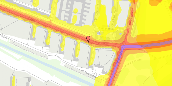 Trafikstøjkort på Ruten 35, st. tv, 2700 Brønshøj