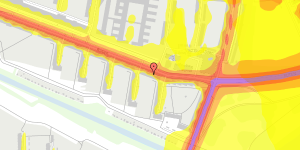 Trafikstøjkort på Ruten 35, 1. tv, 2700 Brønshøj