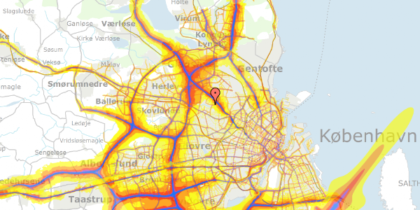 Trafikstøjkort på Ruten 43, st. tv, 2700 Brønshøj