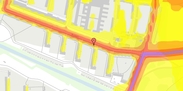 Trafikstøjkort på Ruten 55, 2. tv, 2700 Brønshøj